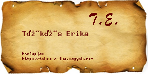 Tőkés Erika névjegykártya