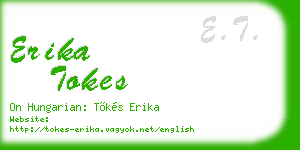 erika tokes business card