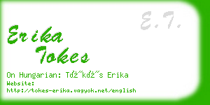 erika tokes business card